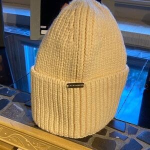 Steve Madden Cream Knit Hat